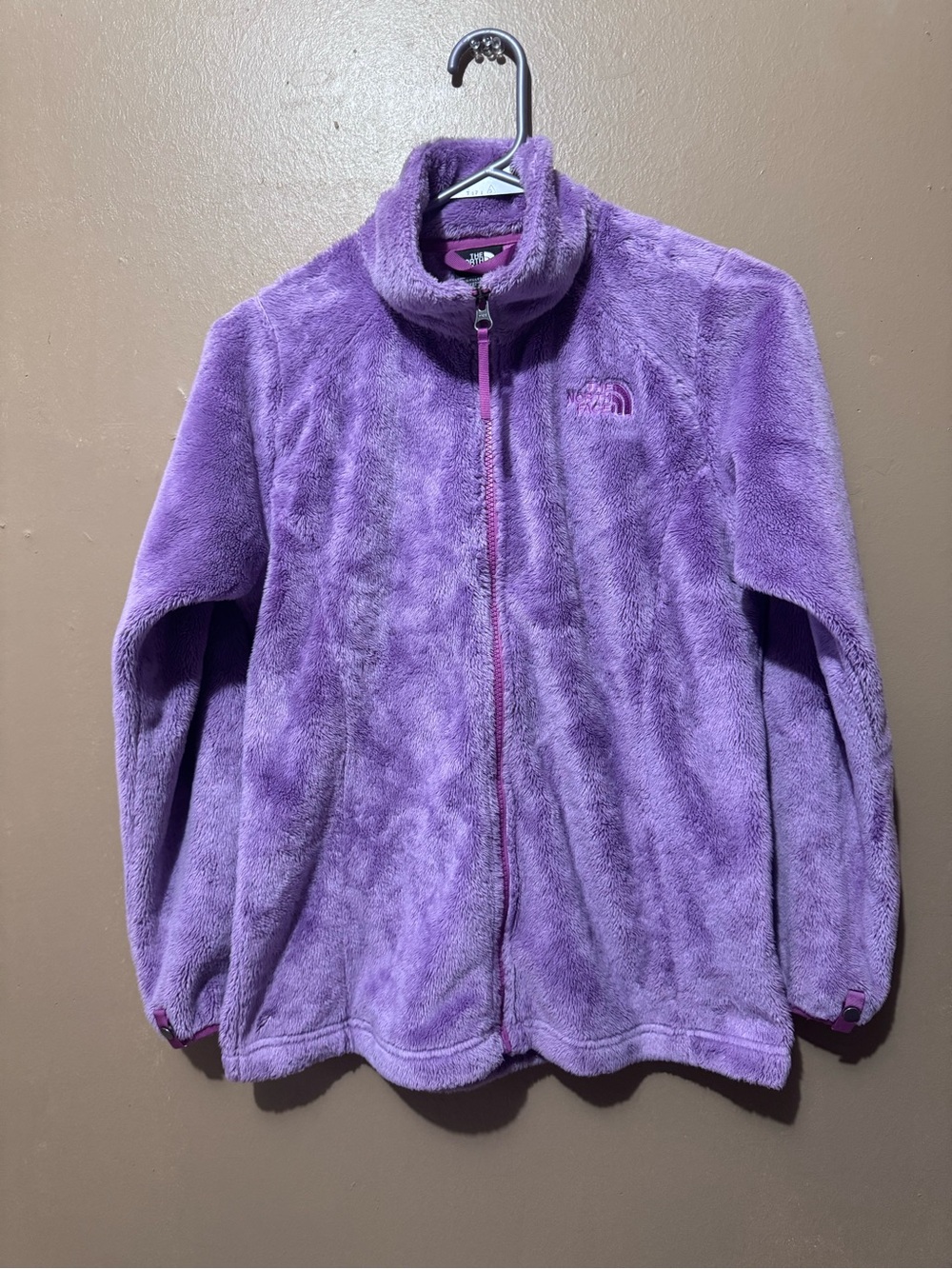The North Face Girls L 14/16 Purple Fleece Jacket fits XS